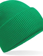 Beechfield B 385R Pletená čiapka s manžetou „Recycled“ 53.385R kelly green