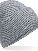 Beechfield B 385R Pletená čiapka s manžetou „Recycled“ 53.385R ash