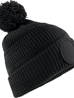 Beechfield B 530R Pletená čepice Patch "Fan" 53.530R black