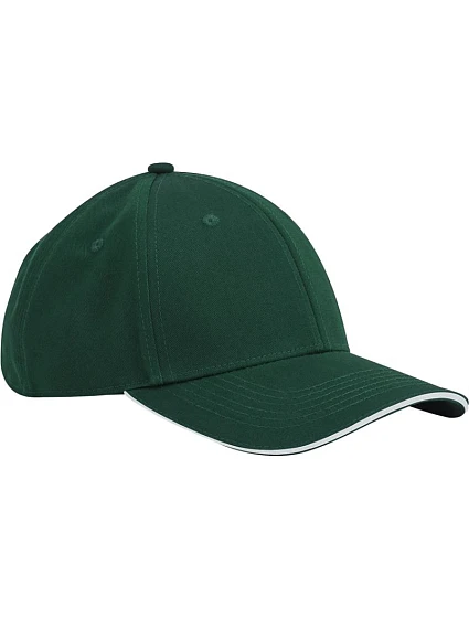Beechfield B 820C 6-panelová čiapka EarthAware® 53.820C fľaškovozelená/biela Beechfield B 820C 6-panelová čiapka EarthAware® 53.820C fľaškovozelená/biela