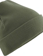 Beechfield B 830N Pletená čiapka z bio bavlny 53.830N olivovo zelená