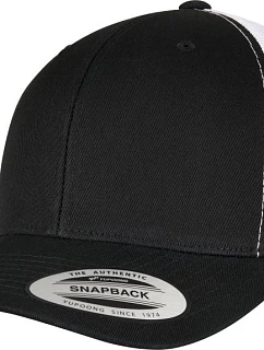 Flexfit 6606RT/6606TR 6-panelová čiapka typu Trucker „Recycled“ 55.06RT čierna/biela