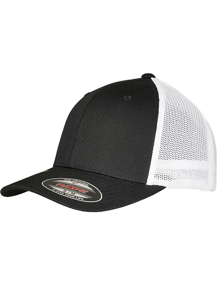 Flexfit 6511RM 6-panelová trucker čiapka „Recycled“ 55.11RM čierna/biela Flexfit 6511RM 6-panelová trucker čiapka „Recycled“ 55.11RM čierna/biela
