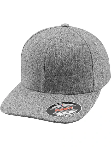 Flexfit 6277M/6277HM/6277PS 6-panelová čiapka Flexfit 55.277M, sivá melírovaná Flexfit 6277M/6277HM/6277PS 6-panelová čiapka Flexfit 55.277M, sivá melírovaná