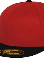 Flexfit 6210/6210T 6-panelová čiapka Premium 210 Fitted 55.6210 červená/čierna
