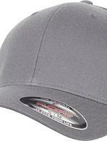 Flexfit 6477 6-panelová čiapka s kšiltom 55.6477 šedá