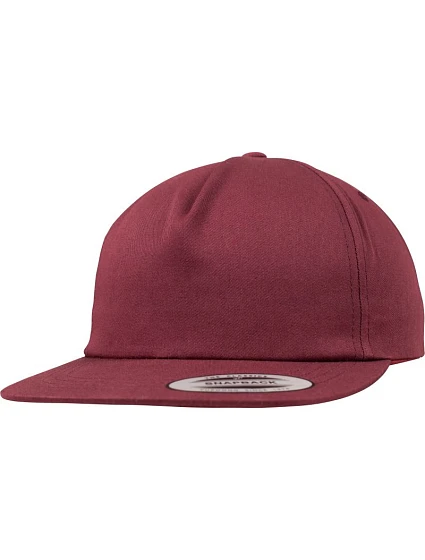 Flexfit 6502 5-panelová snapbacková čiapka 55.6502 bordová Flexfit 6502 5-panelová snapbacková čiapka 55.6502 bordová