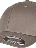 Flexfit 6277OC 6-panelová čiapka z bio bavlny 55.77OC, svetlošedá