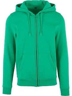 Build your Brand BY 012 Mikina s kapucí z těžké bavlny 56.0012 grass green