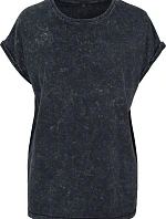 Build your Brand BY 053 Dámske tričko „Acid Wash“ 56.0053 čierne