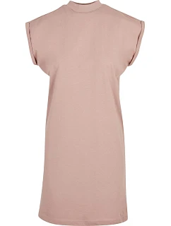 Build your Brand BY 101 Tričkové šaty so stojáčikom 56.0101 dusk rose