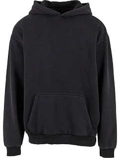 Build your Brand BY 294 Mikina s kapucí z těžké bavlny "Vintage" 56.0294 black