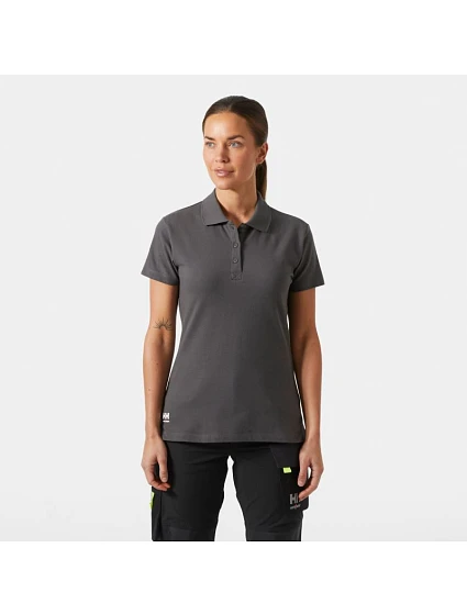 Classic Dámské piqué polo "Classic" grey melange model 22434242 - Helly Hansen Classic Dámské piqué polo "Classic" grey melange model 22434242 - Helly Hansen