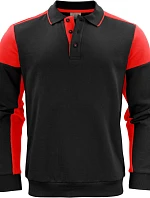 Printer Prime Polosweater Polo mikina 61.2060 čierna/červená