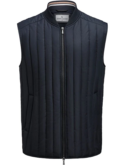 James Harvest Scarsdale Vest Men Pánska prešívaná vesta 62.1052 čierna James Harvest Scarsdale Vest Men Pánska prešívaná vesta 62.1052 čierna