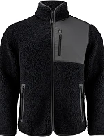 James Harvest Kingsley Fleece Men Pánska fleecová bunda Sherpa „Two-Tone“ 62.1500 čierna