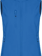 Clique Classic Softshell Vest W Dámska 3-vrstvová softshellová vesta 67.0916 kráľovská modrá