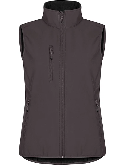 Clique Classic Softshell Vest W Dámska 3-vrstvová softshellová vesta 67.0916 tmavošedá