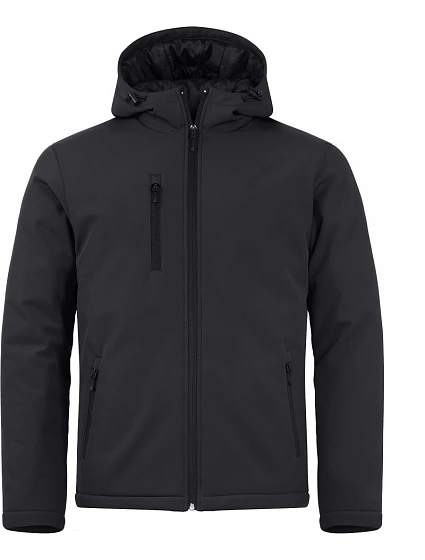 Clique Padded Hooded Softshell Men Pánska zateplená softshellová bunda s kapucňou 67.0952 čierna Clique Padded Hooded Softshell Men Pánska zateplená softshellová bunda s kapucňou 67.0952 čierna