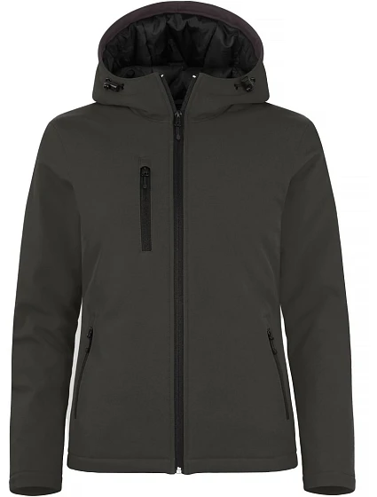 Clique Padded Hooded Softshell Women Dámska zateplená softshellová bunda s kapucou 67.0953 tmavošedá Clique Padded Hooded Softshell Women Dámska zateplená softshellová bunda s kapucou 67.0953 tmavošedá