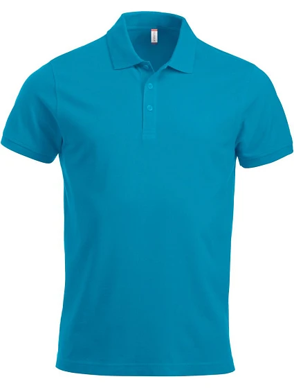 Clique Classic Lincoln S/S Pánske polo tričko z hrubej bavlny 67.8244 tyrkysové Clique Classic Lincoln S/S Pánske polo tričko z hrubej bavlny 67.8244 tyrkysové