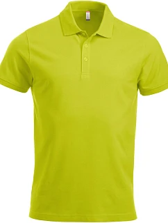 Clique Classic Lincoln S/S Pánske polo tričko z hrubej bavlny 67.8244 visibility green