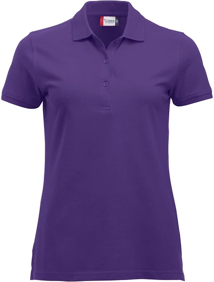 Clique Classic Marion S/S Dámske polo tričko z hrubej bavlny 67.8246 jasne fialové