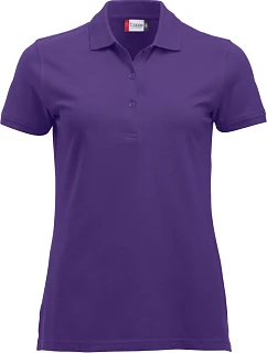 Clique Classic Marion S/S Dámske polo tričko z hrubej bavlny 67.8246 jasne fialové