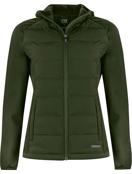 Cutter & Buck Oak Harbor Jacket Women Dámska hybridná bunda 68.1453 ivy green