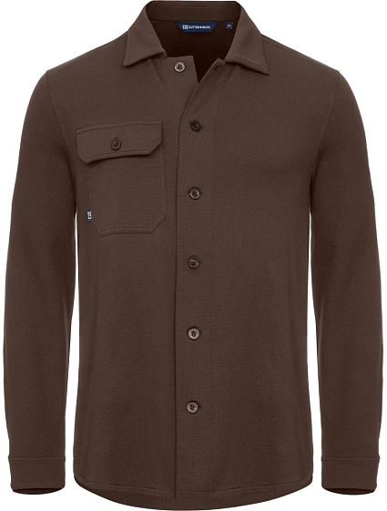 Cutter & Buck Advantage Leisure Shirt Men Voľnočasová košeľa 68.2414 tmavá mokka