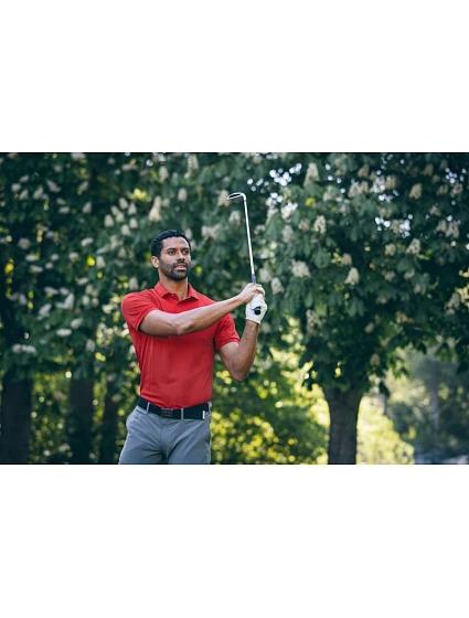 Cutter & Buck Polo Solid Men Pánské funkční polo red model 22458940 Cutter & Buck Polo Solid Men Pánské funkční polo red model 22458940
