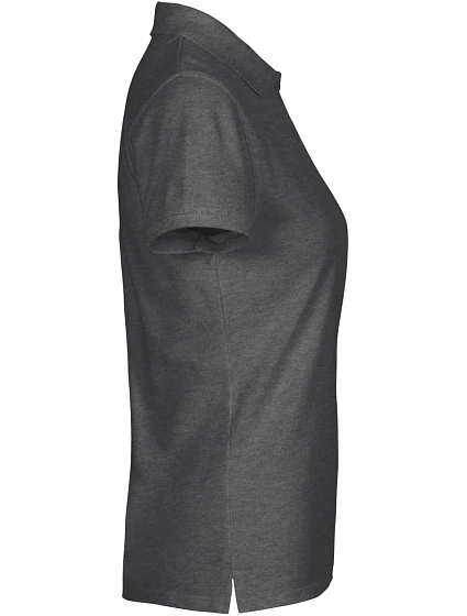 O Dámské piqué polo z bio bavlny dark heather model 22503796 - Neutral O Dámské piqué polo z bio bavlny dark heather model 22503796 - Neutral