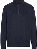 Neutral O 73701 Mikina z biobavlny s 1/4 zipsom 77.3701 tmavomodrá