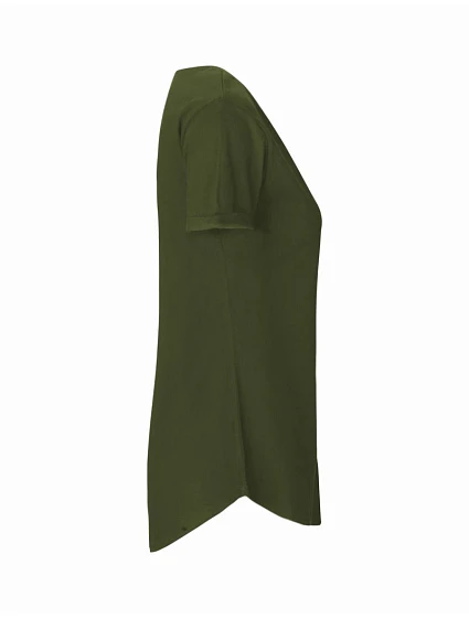 O Dámské bio tričko s ohrnutými rukávy military model 22505566 - Neutral O Dámské bio tričko s ohrnutými rukávy military model 22505566 - Neutral