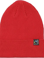 Neutral O 93056 Pletená čiapka z bio bavlny s certifikátom Fairtrade 77.9356 červená