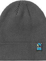 Neutral O 93056 Pletená čiapka z organického materiálu s certifikátom Fairtrade 77.9356 charcoal