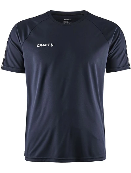 Craft Teamwear Squad Go Contrast Jersey M Pánske kontrastné športové tričko 82.2725 tmavomodré Craft Teamwear Squad Go Contrast Jersey M Pánske kontrastné športové tričko 82.2725 tmavomodré