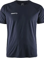 Craft Teamwear Squad Go Contrast Jersey M Pánske kontrastné športové tričko 82.2725 tmavomodré