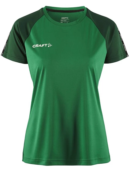 Craft Teamwear Squad Go Contrast Jersey W Dámske kontrastné športové tričko 82.2726 team green/ivy Craft Teamwear Squad Go Contrast Jersey W Dámske kontrastné športové tričko 82.2726 team green/ivy