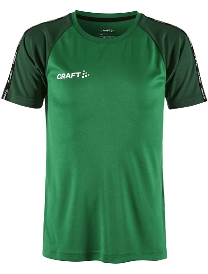 Craft Teamwear Squad Go Contrast Jersey Jr Detské kontrastné športové tričko 82.2727 team green/ivy Craft Teamwear Squad Go Contrast Jersey Jr Detské kontrastné športové tričko 82.2727 team green/ivy