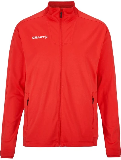 Craft Teamwear Evolve 2.0 Full Zip Jacket M Pánska tréningová bunda 82.4757 jasne červená Craft Teamwear Evolve 2.0 Full Zip Jacket M Pánska tréningová bunda 82.4757 jasne červená