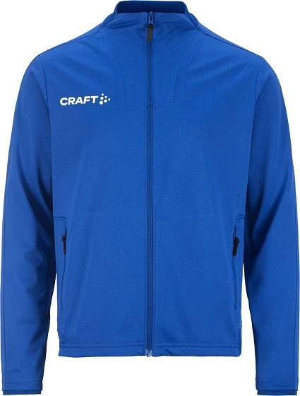 Craft Teamwear Evolve 2.0 Full Zip Jacket Jr Detská tréningová bunda 82.4763 club cobolt Craft Teamwear Evolve 2.0 Full Zip Jacket Jr Detská tréningová bunda 82.4763 club cobolt