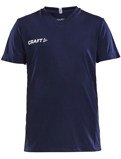 Craft Teamwear Squad Go Jersey Solid Jr Detské športové tričko s výstrihom do V 82.5582 tmavomodré Craft Teamwear Squad Go Jersey Solid Jr Detské športové tričko s výstrihom do V 82.5582 tmavomodré