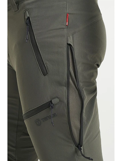 Flex Pants Men Pánské elastické kalhoty dark khaki model 22470545 - Tenson Flex Pants Men Pánské elastické kalhoty dark khaki model 22470545 - Tenson