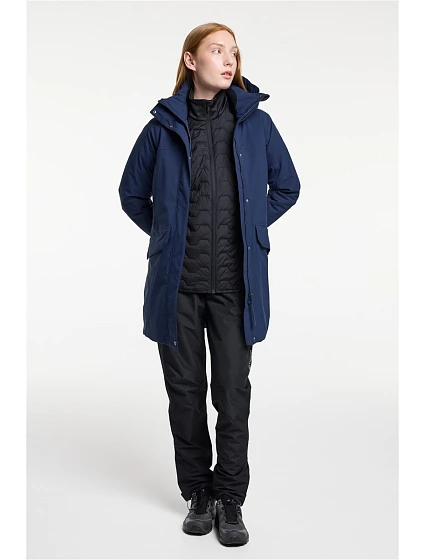 Jacket Women Dámská zateplená parka dark navy model 22470531 - Tenson Jacket Women Dámská zateplená parka dark navy model 22470531 - Tenson