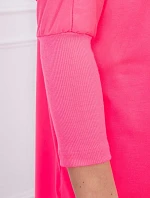 Oversize blúzka ružová neónová