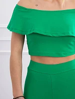 Sada s volánikom zelená