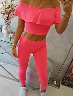 Súprava volánikov ružová neónová