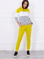 Farebná pruhovaná sada kiwi+biela