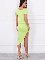 Zelené asymetrické šaty